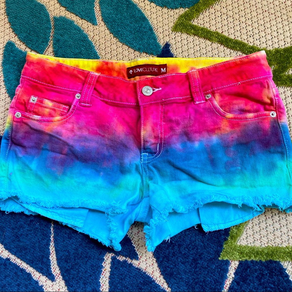 Love Culture Tye Dye Shorts